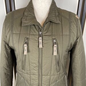 Thursday Island Green Quilted Utility Jacket Size XL